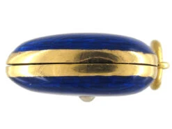 18ct Gold Victorian Blue Enamel Heart Locket 10 18ct Gold Victorian Blue Enamel Heart Locket -Antique Jewellery Company IMG 2844