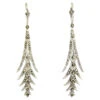 Art Deco Silver Palm Frond Drop Earrings 2 Art Deco Silver Palm Frond Drop Earrings -Antique Jewellery Company IMG 2882