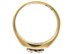 Art Nouveau Two Stone Diamond Twist Ring -Antique Jewellery Company IMG 3480