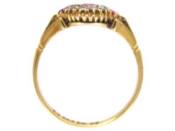 Edwardian Three Stone Ruby & Diamond Ring 14 Edwardian Three Stone Ruby & Diamond Ring -Antique Jewellery Company IMG 3839