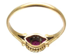 Edwardian Three Stone Ruby & Diamond Ring 17 Edwardian Three Stone Ruby & Diamond Ring -Antique Jewellery Company IMG 3842