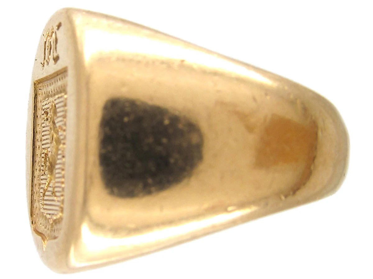 18ct Gold Victorian Intaglio Signet Ring Of A Rearing Horse 4 18ct Gold Victorian Intaglio Signet Ring Of A Rearing Horse - Image 2
