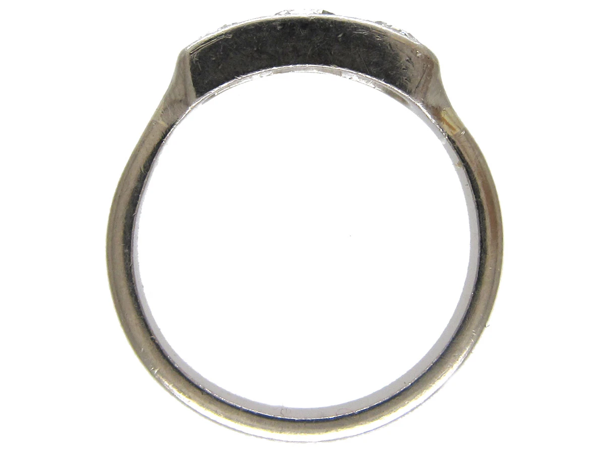 Art Deco Three Stone Diamond Ring 7 Art Deco Three Stone Diamond Ring - Image 5