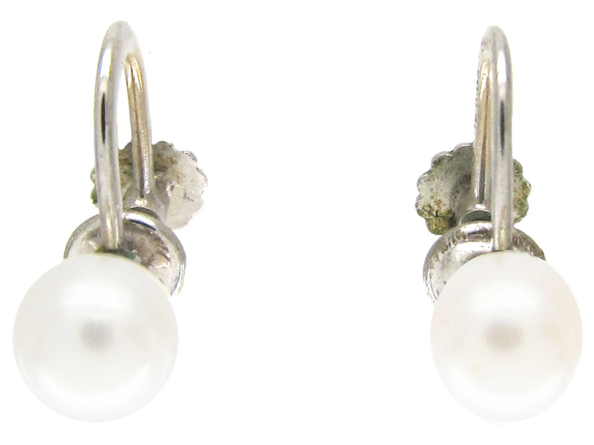 Pearl Screw On Earrings By Birks Of Canada 5 Pearl Screw On Earrings By Birks Of Canada - Image 3