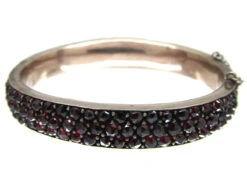 Victorian Bohemian Garnet Bangle -Antique Jewellery Company IMG 4005