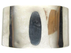 Wide Silver Engraved Leaf Design Bangle -Antique Jewellery Company IMG 4016