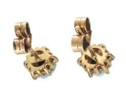 Small Opal & Diamond Cluster Earrings 11 Small Opal & Diamond Cluster Earrings -Antique Jewellery Company IMG 4130