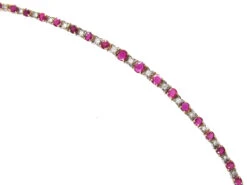 18ct Gold, Ruby & Diamond Bracelet 10 18ct Gold, Ruby & Diamond Bracelet -Antique Jewellery Company IMG 4324