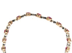 18ct Gold, Ruby & Diamond Bracelet 12 18ct Gold, Ruby & Diamond Bracelet -Antique Jewellery Company IMG 4326