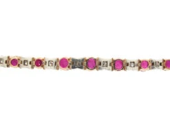18ct Gold, Ruby & Diamond Bracelet 14 18ct Gold, Ruby & Diamond Bracelet -Antique Jewellery Company IMG 4328