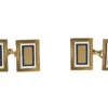 18ct Gold Art Deco Enamel Cufflinks By Cropp & Farr 2 18ct Gold Art Deco Enamel Cufflinks By Cropp & Farr -Antique Jewellery Company IMG 4610