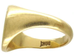 18ct Gold Double Crested Signet Ring -Antique Jewellery Company IMG 4743