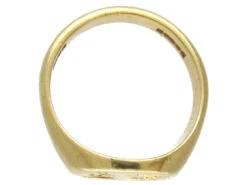 18ct Gold Double Crested Signet Ring -Antique Jewellery Company IMG 4746