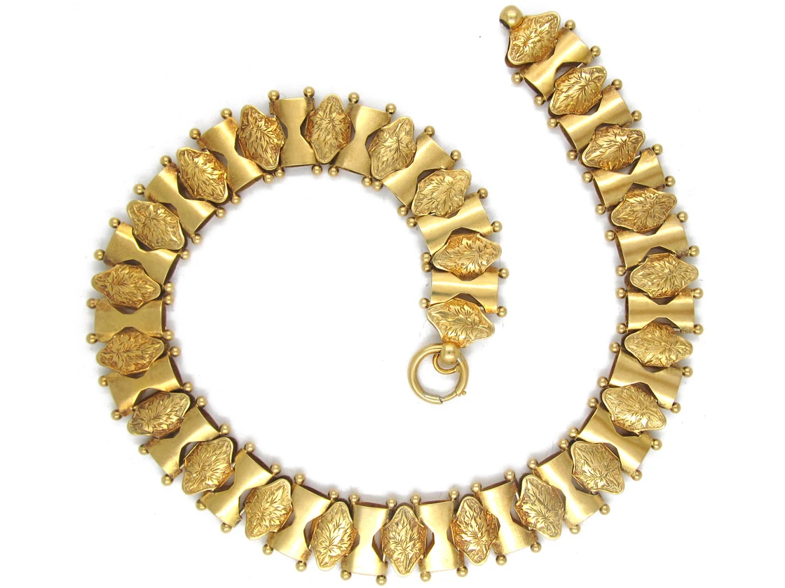 Silver Gilt Victorian Collar 3 Silver Gilt Victorian Collar