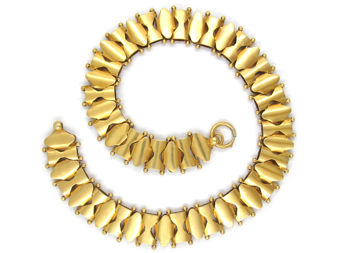 Silver Gilt Victorian Collar 4 Silver Gilt Victorian Collar - Image 2