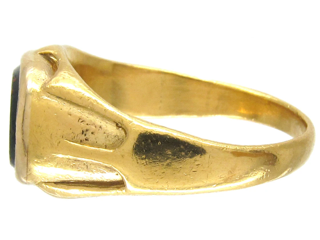 Victorian Indian Aristocrat Bloodstone Signet Ring 6 Victorian Indian Aristocrat Bloodstone Signet Ring - Image 4