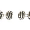 Victorian Silver Curve Design Cufflinks -Antique Jewellery Company IMG 5489