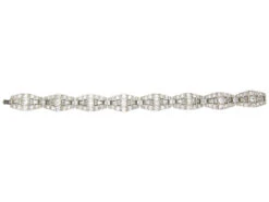 Art Deco Diamond & Platinum Bracelet By Mcteigue & Co 12 Art Deco Diamond & Platinum Bracelet By Mcteigue & Co -Antique Jewellery Company IMG 5505