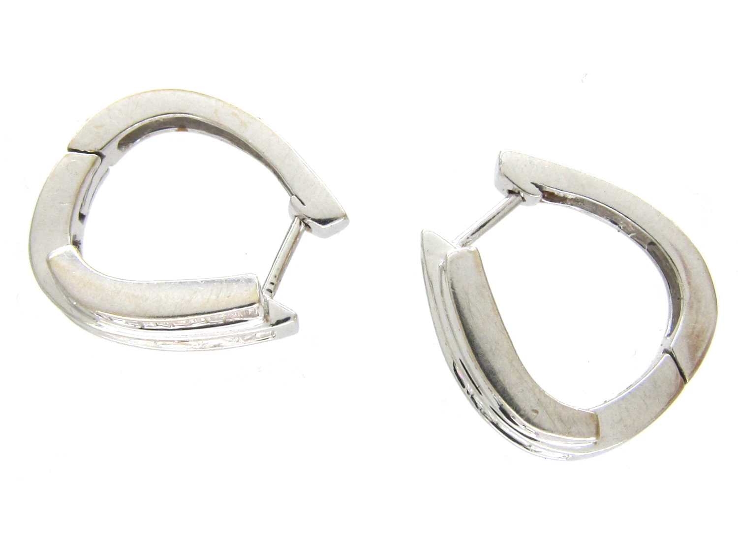 Double Hoop Diamond Earrings 5 Double Hoop Diamond Earrings - Image 3