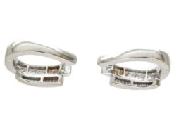 Double Hoop Diamond Earrings 9 Double Hoop Diamond Earrings -Antique Jewellery Company IMG 5725