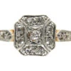 Art Deco 18ct & Platinum & Diamond Ring 1 Art Deco 18ct & Platinum & Diamond Ring -Antique Jewellery Company IMG 5795