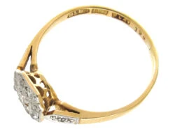 Art Deco 18ct & Platinum & Diamond Ring 15 Art Deco 18ct & Platinum & Diamond Ring -Antique Jewellery Company IMG 5800