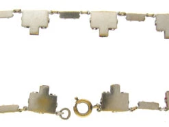 Art Deco Czeckoslovakian Red Glass Necklace -Antique Jewellery Company IMG 5897