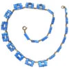 Art Deco Czechoslovakian Blue Glass Necklace 1 Art Deco Czechoslovakian Blue Glass Necklace -Antique Jewellery Company IMG 5903