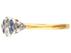 Edwardian Diamond & Sapphire Ring 17 Edwardian Diamond & Sapphire Ring -Antique Jewellery Company IMG 6051