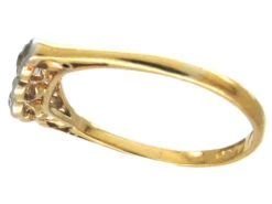 Edwardian Diamond & Sapphire Ring 18 Edwardian Diamond & Sapphire Ring -Antique Jewellery Company IMG 6052