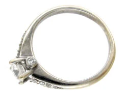 Diamond Solitaire Ring With Diamond Shoulders 17 Diamond Solitaire Ring With Diamond Shoulders -Antique Jewellery Company IMG 6352