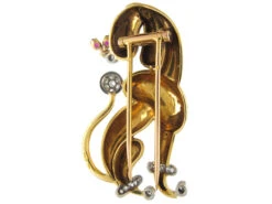 18ct Gold Poodle Dog By Balanche, Monte Carlo -Antique Jewellery Company IMG 6419