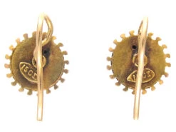 Victorian 15ct Gold & Diamond Stud Earrings Earrings 7 Victorian 15ct Gold & Diamond Stud Earrings Earrings -Antique Jewellery Company IMG 6467