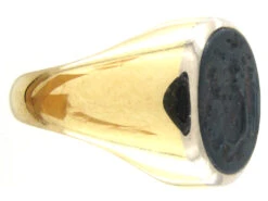 18ct Gold & Bloodstone Intaglio Signet Ring 13 18ct Gold & Bloodstone Intaglio Signet Ring -Antique Jewellery Company IMG 6514