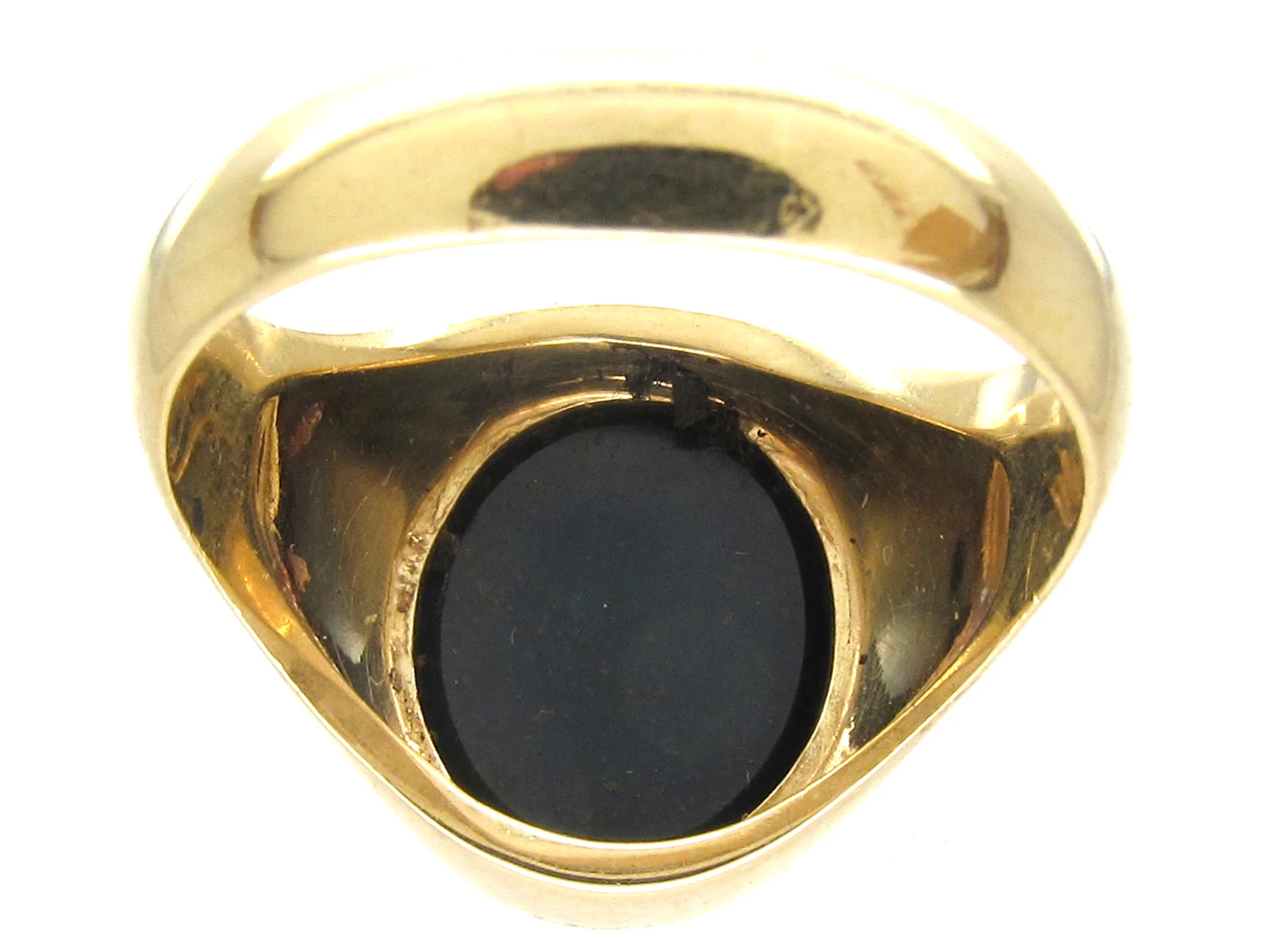 18ct Gold & Bloodstone Intaglio Signet Ring 7 18ct Gold & Bloodstone Intaglio Signet Ring - Image 5