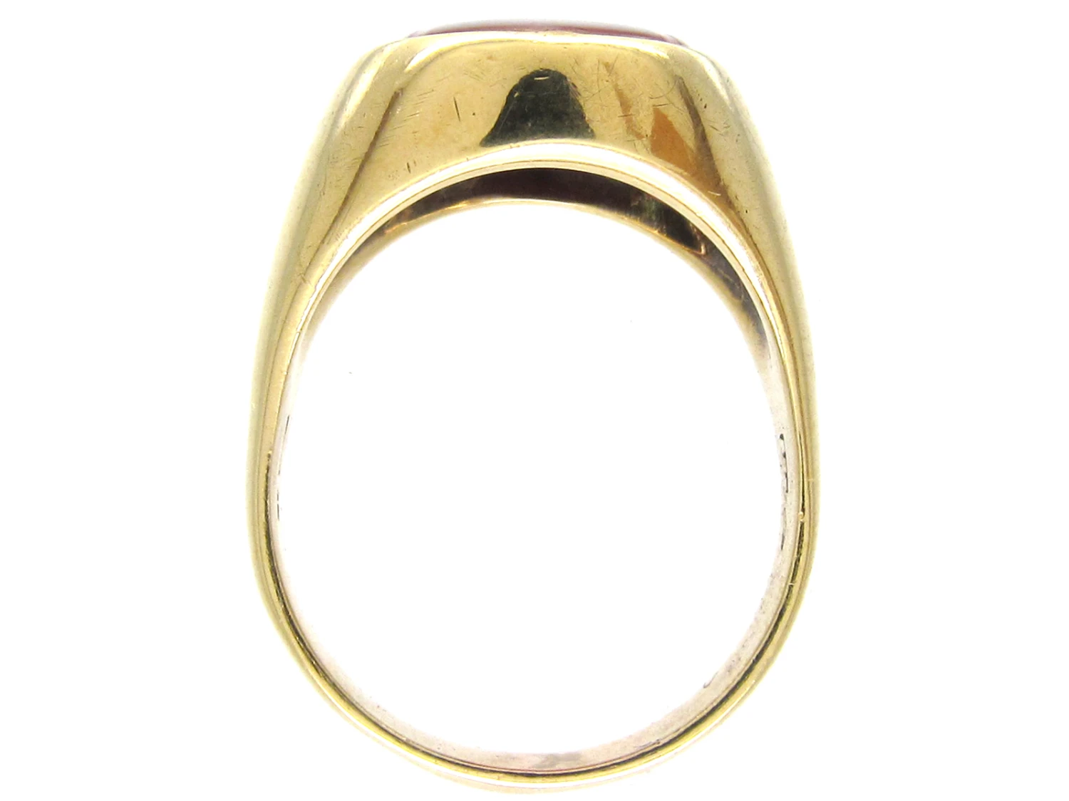 14ct Gold & Carnelian Crested Intaglio Signet Ring 7 14ct Gold & Carnelian Crested Intaglio Signet Ring - Image 5