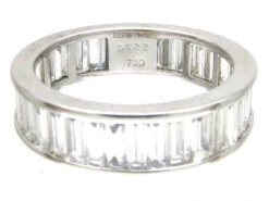 Eternity Ring Set With Large Baguette Diamonds -Antique Jewellery Company IMG 6689