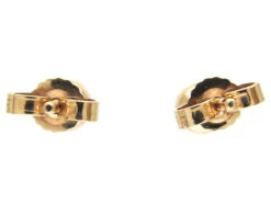 Diamond & 18ct Gold Rub Over Set Stud Earrings 10 Diamond & 18ct Gold Rub Over Set Stud Earrings -Antique Jewellery Company IMG 6702