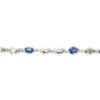 18ct White Gold, Sapphire & Diamond Bracelet 1 18ct White Gold, Sapphire & Diamond Bracelet -Antique Jewellery Company IMG 7048
