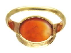 Minoan Carved Carnelian Intaglio In 18ct Gold Georgian Ring -Antique Jewellery Company IMG 7287