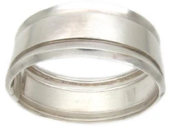 Victorian Silver Interwoven Design Bangle -Antique Jewellery Company IMG 7453