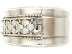 Victorian Silver Interwoven Design Bangle -Antique Jewellery Company IMG 7455