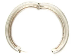 Victorian Silver Interwoven Design Bangle -Antique Jewellery Company IMG 7457