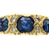 Victorian Three Stone Sapphire & Diamond Ring -Antique Jewellery Company IMG 7612
