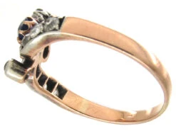 Art Nouveau Sapphire Diamond & Ruby Trefoil Ring 18 Art Nouveau Sapphire Diamond & Ruby Trefoil Ring -Antique Jewellery Company IMG 7732