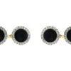 Art Deco Diamond & Onyx Discs 18ct Gold Cufflinks -Antique Jewellery Company IMG 7829
