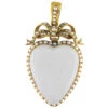 Victorian Large Heart Shaped Gold & Rock Crystal Pendant With Bow Top 1 Victorian Large Heart Shaped Gold & Rock Crystal Pendant With Bow Top -Antique Jewellery Company IMG 7860