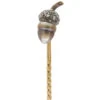 Edwardian Natural Grey Pearl & Rose Diamond Acorn Stickpin 1 Edwardian Natural Grey Pearl & Rose Diamond Acorn Stickpin -Antique Jewellery Company IMG 7883