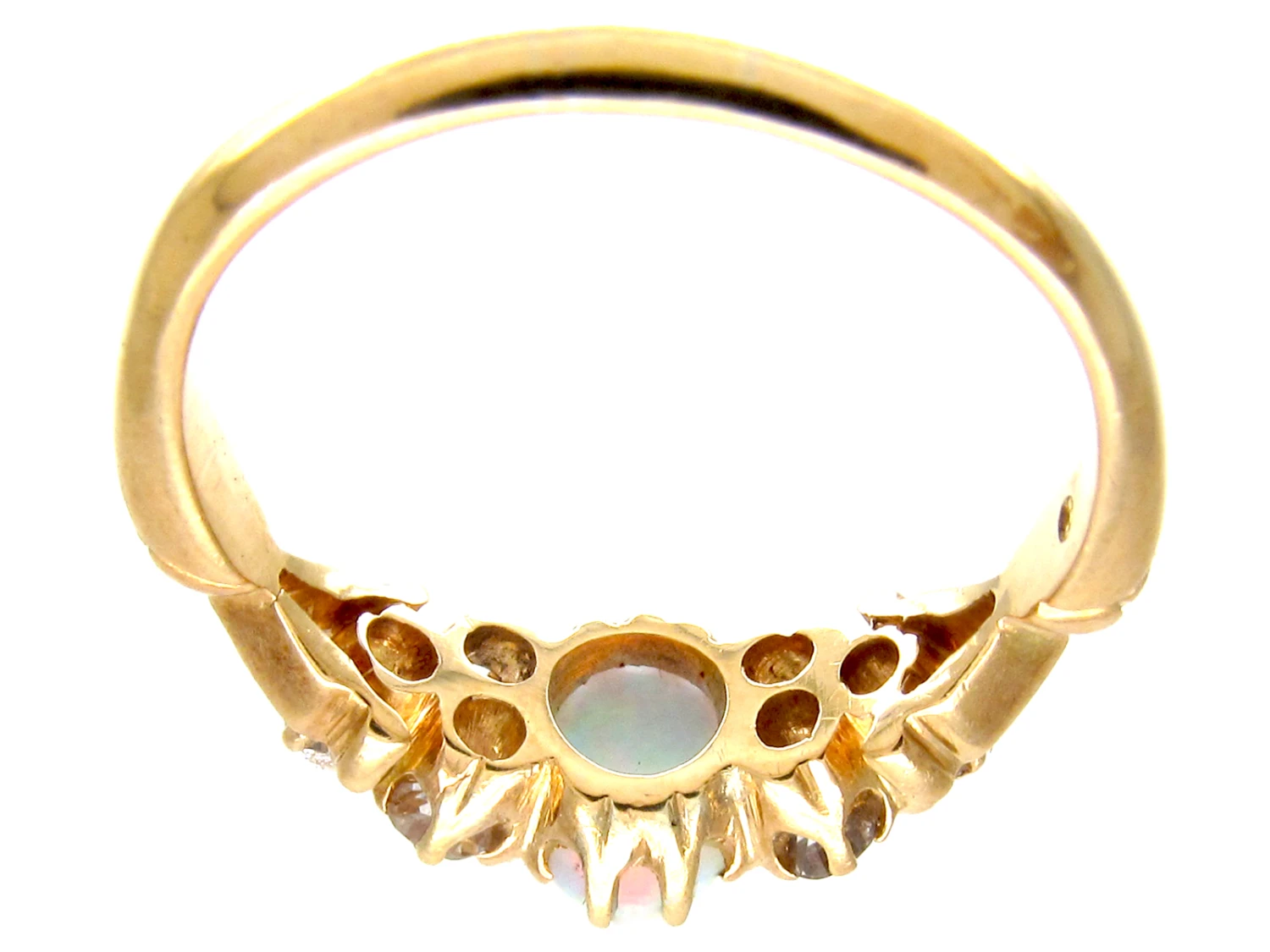 Victorian Opal & Diamond Ring 7 Victorian Opal & Diamond Ring - Image 5