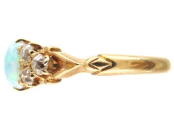 Victorian Opal & Diamond Ring 17 Victorian Opal & Diamond Ring -Antique Jewellery Company IMG 7915
